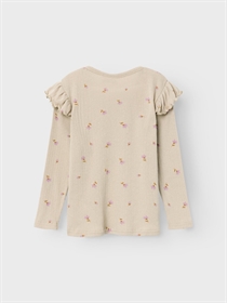 NAME IT Rib Bluse Fabina White Pepper